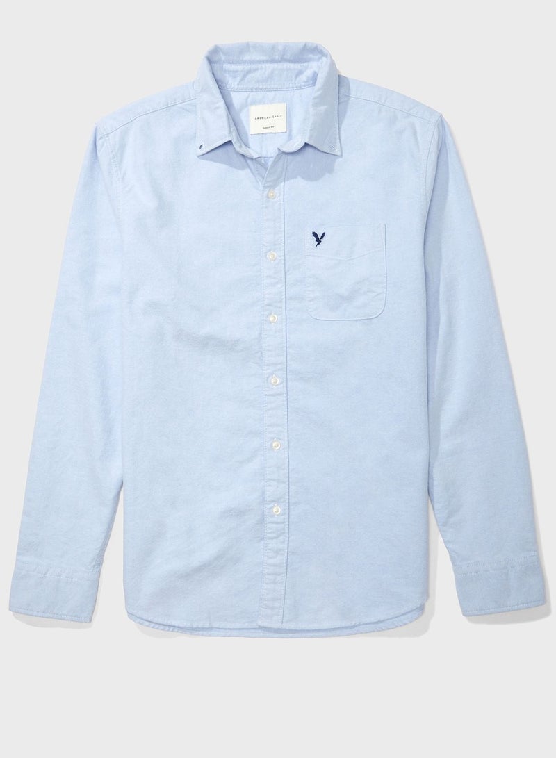 Oxford Slim Fit Shirt Blue