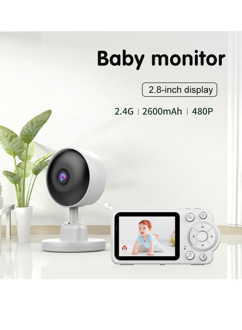 Baby Monitor with 2.8 HD Screen 2.4Ghz Baby Camera Monitor