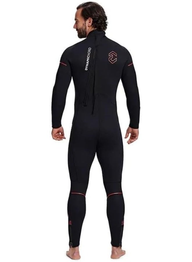 DYNAMIC NORD DIVING FULLSUIT MEN 5MM SL-51 BLACK/RED