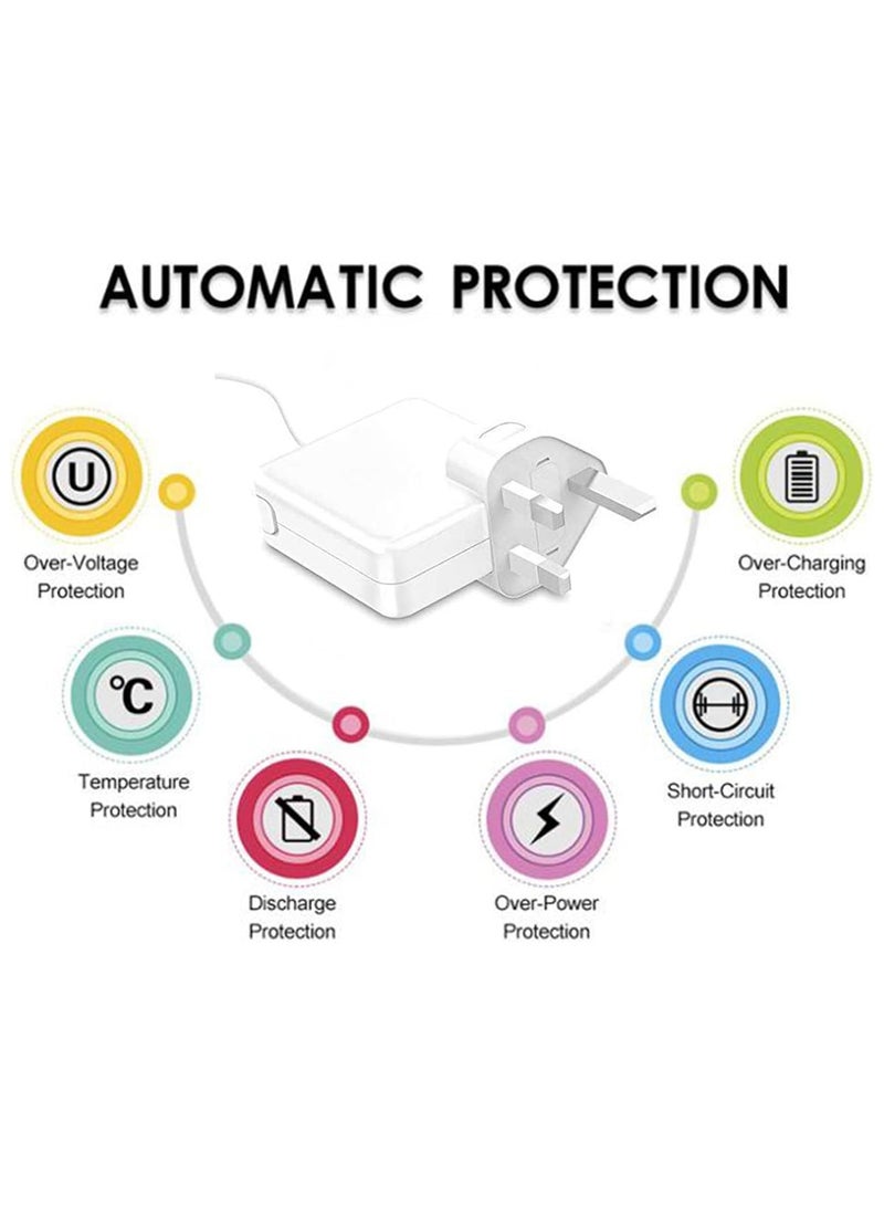 60W MagSafe 2 Power Adapter (for MacBook Pro with 13-inch Retina Display) Compatible