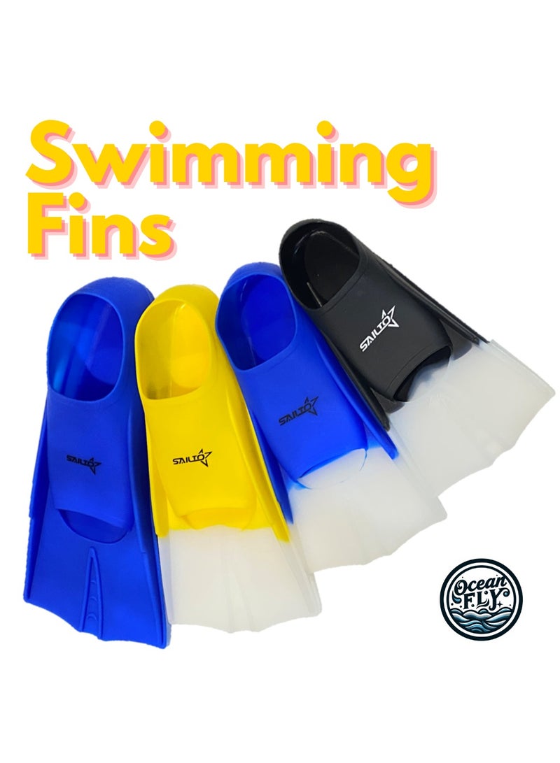 Oakura Sailto Swim Training Fins – Premium Silicone Fins for Kids, Teens, and Adults – Perfect for Enhanced Swimming Performance!