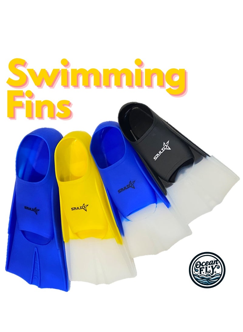 Oakura Sailto Swim Training Fins – Premium Silicone Fins for Kids, Teens, and Adults – Perfect for Enhanced Swimming Performance!