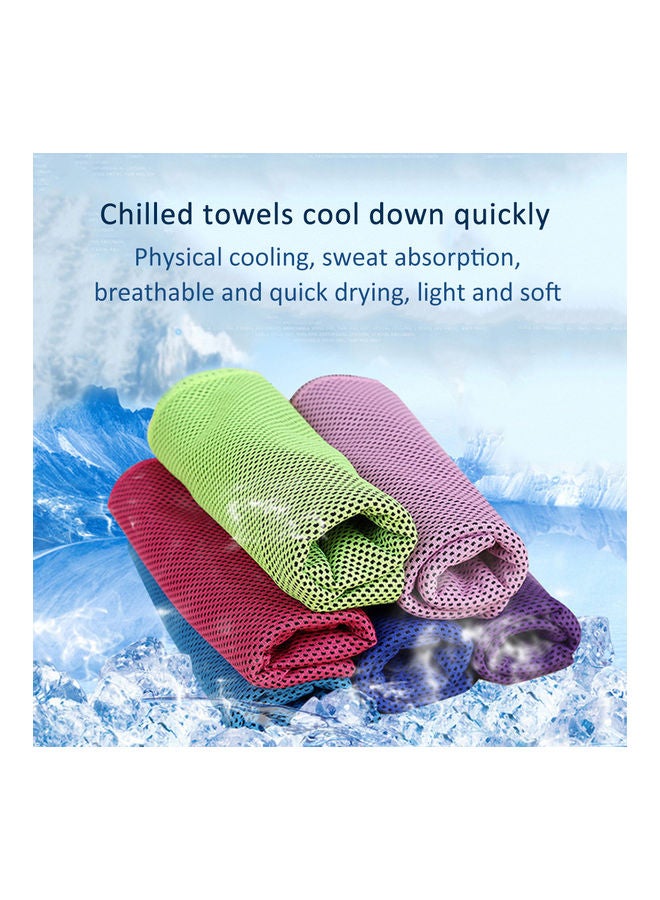 Solid Color Mesh Cooling Towel 20*10*20cm