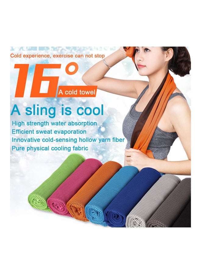 Solid Color Mesh Cooling Towel 20*10*20cm