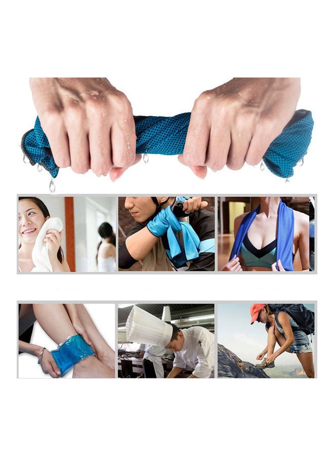 Solid Color Mesh Cooling Towel 20*10*20cm