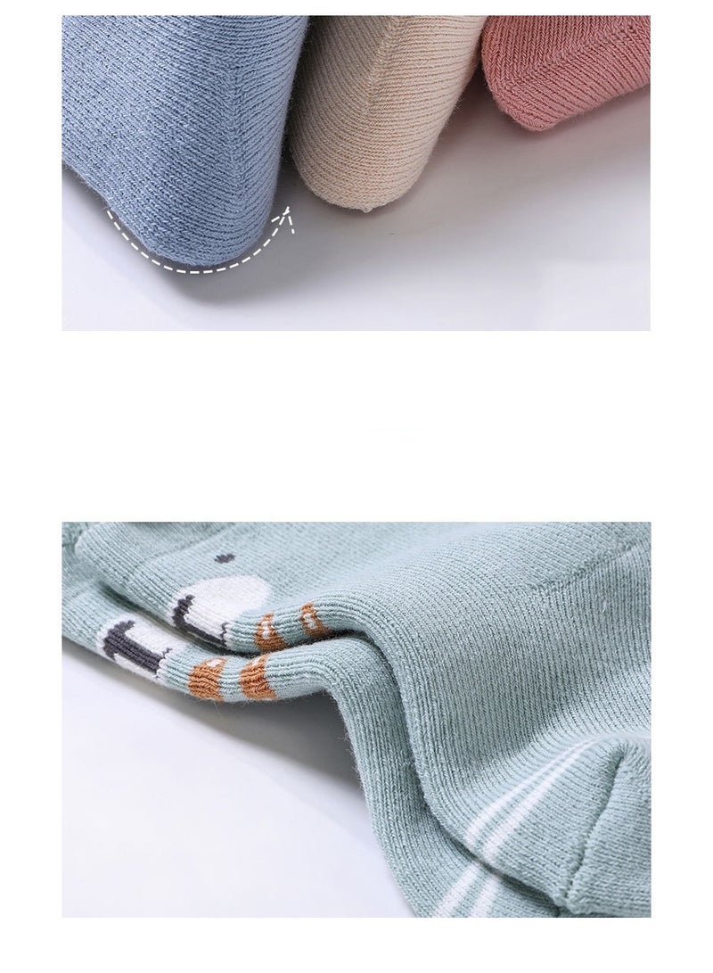 6 Pairs Of Thickened Warm Terry Socks For Infants And Young Children