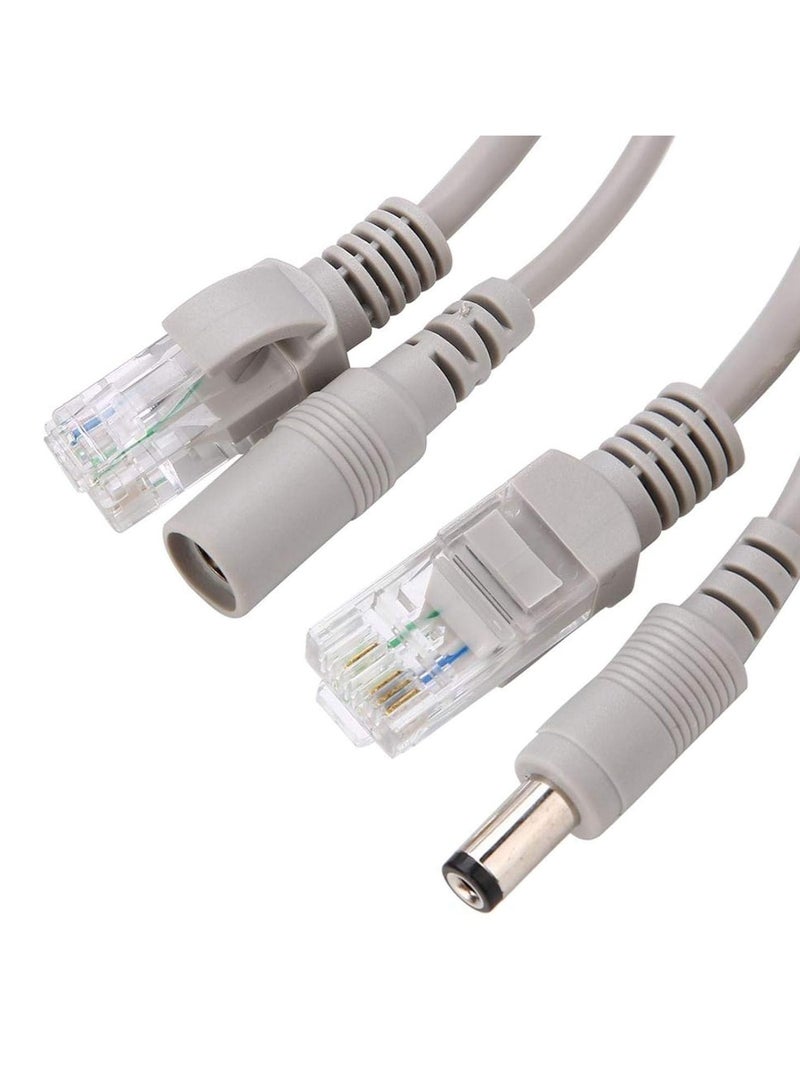 Cat 5 Cable 5M/10M/15M/20M Power 2.1X5.5Mm Power Male for Nvr System IP Cameras Professional Use 10Mbps 100Mbps Network