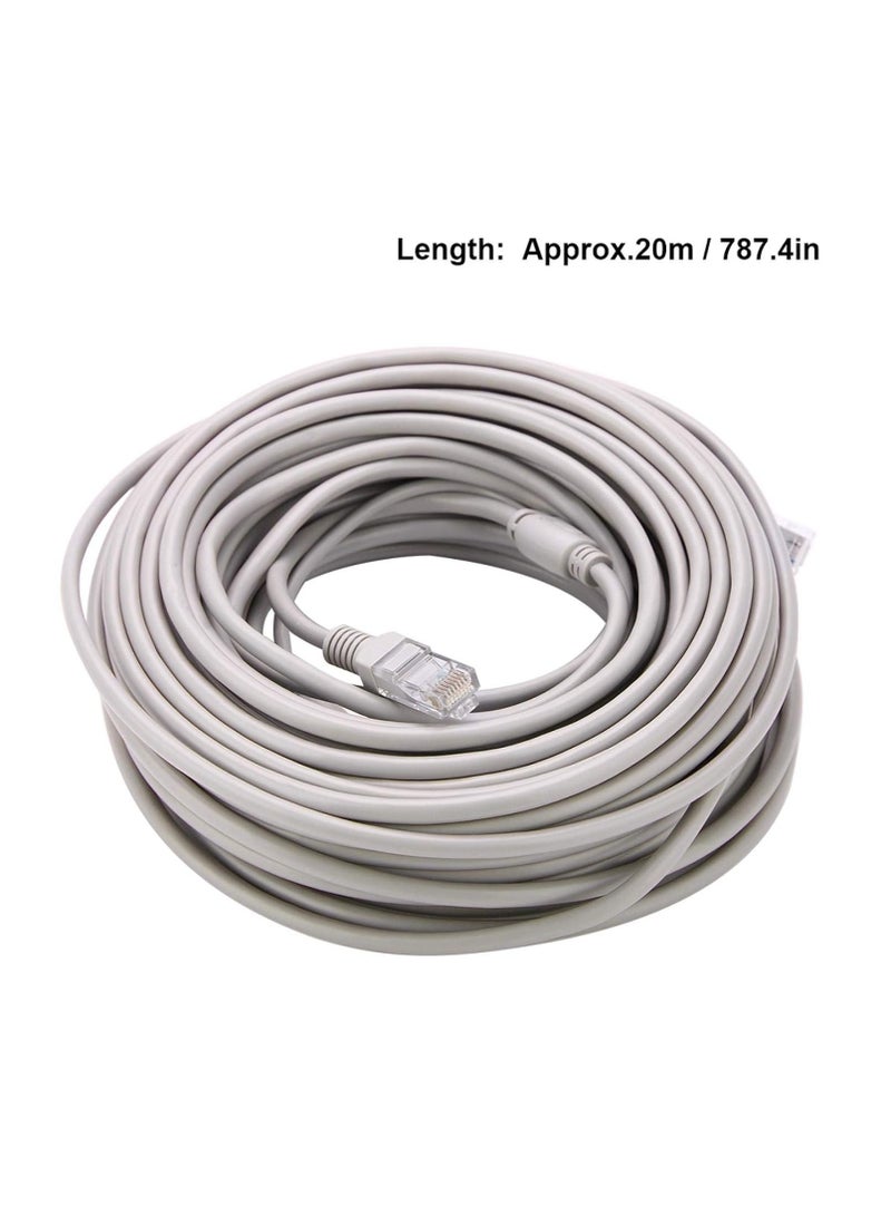 Cat 5 Cable 5M/10M/15M/20M Power 2.1X5.5Mm Power Male for Nvr System IP Cameras Professional Use 10Mbps 100Mbps Network