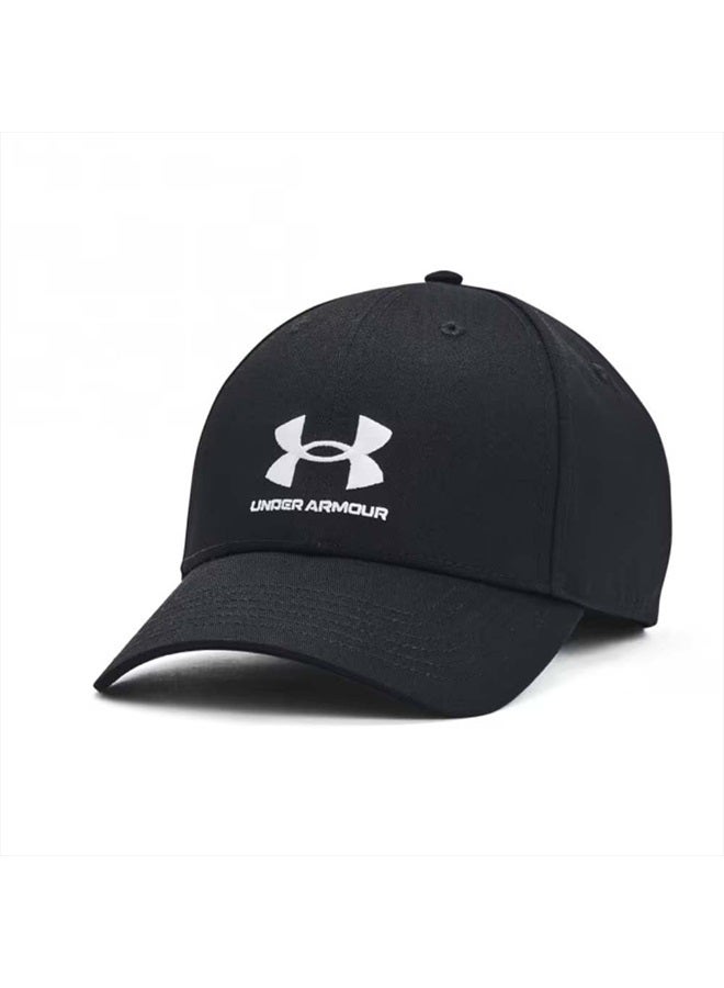 Men's Branded Lockup Adjustable Hat, (001) Black / / White, One Size Fits Most