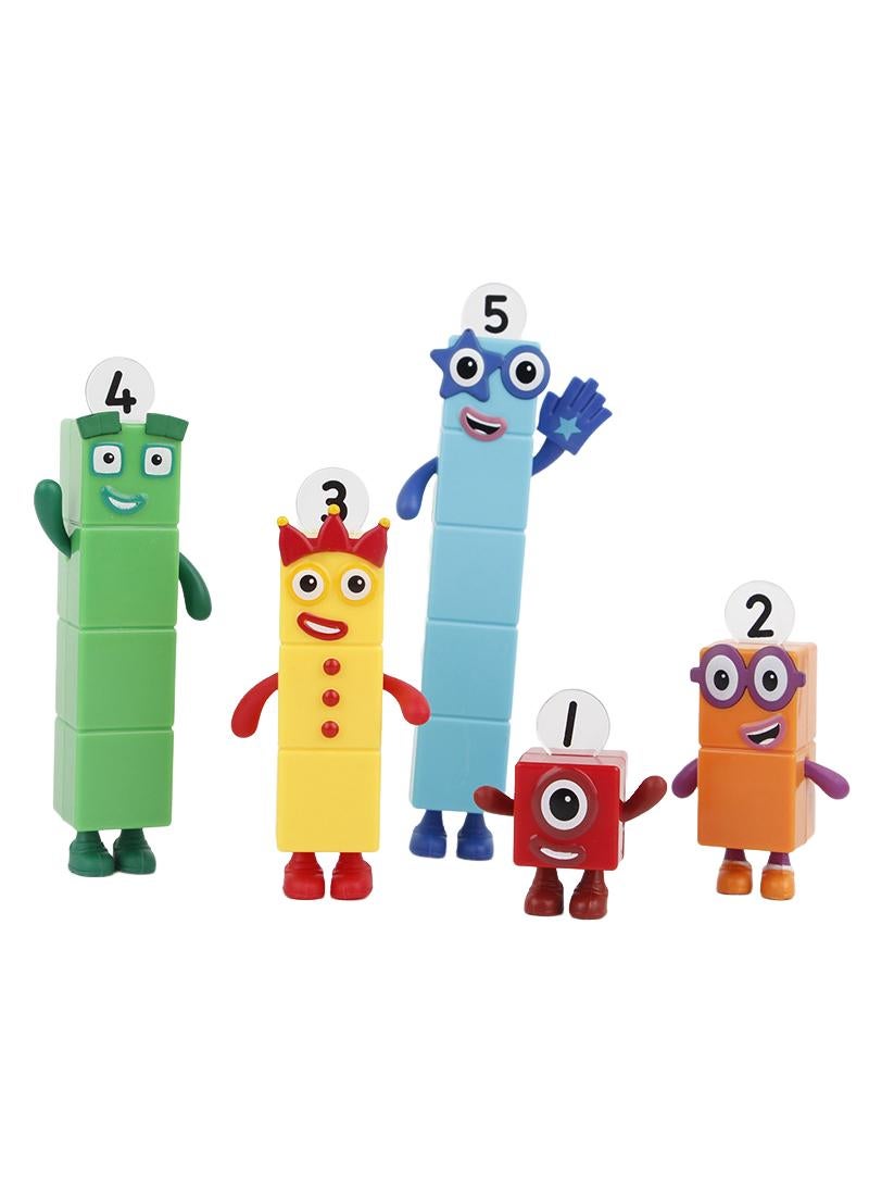 5 Pcs Numberblocks Model Toy Set Ideas Toys Best Gift For Boys And Girls