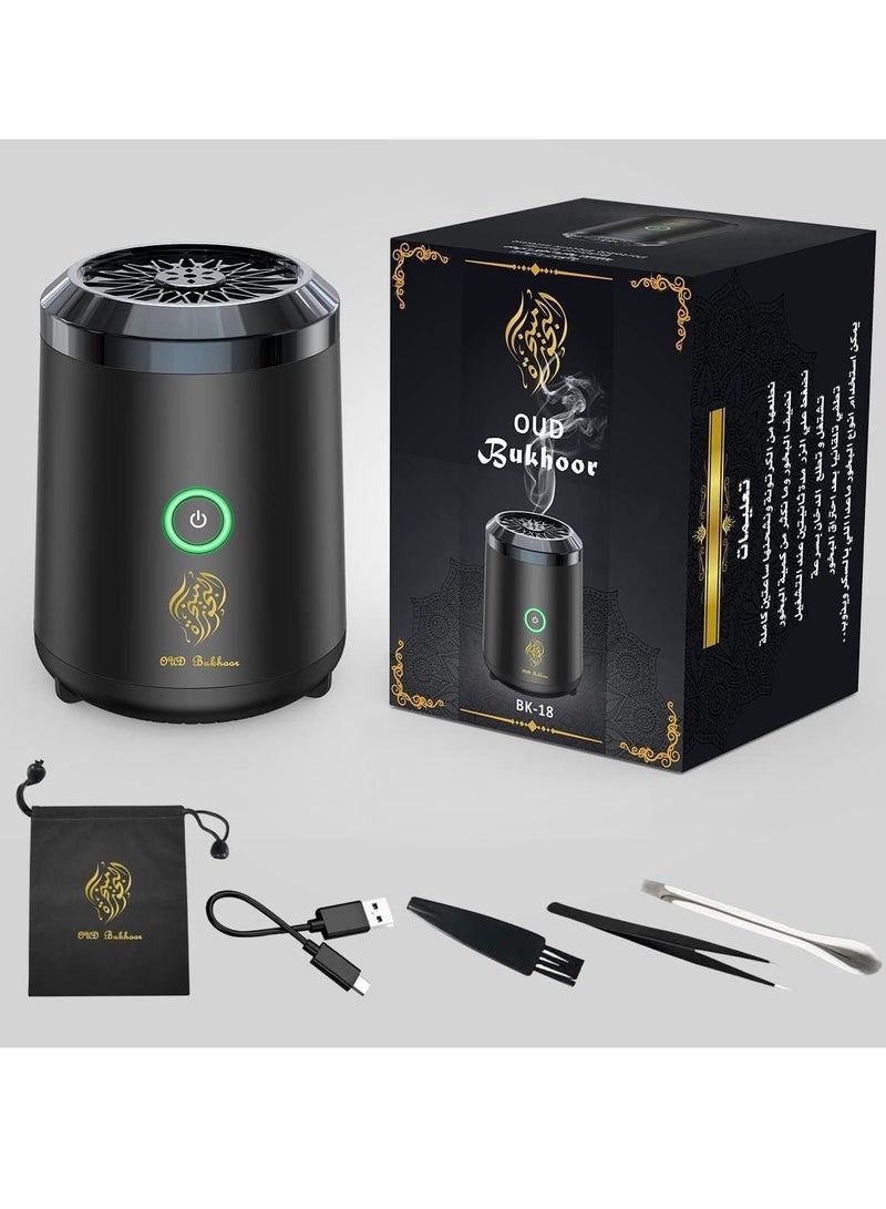 Oud Bukhoor BK18 Electric  Diffuser Portable USB Powered Incense Burner for Home Car and Travel