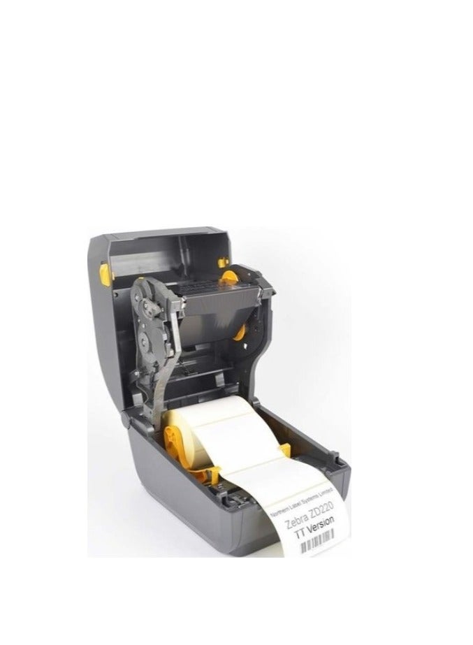[ZD220T] Barcode Label Printer | Direct Thermal | Thermal Transfer | Resolution 203DPI | USB | Width up to 4 inch | Reliable | Quality Printing That Matches Your Budget Black