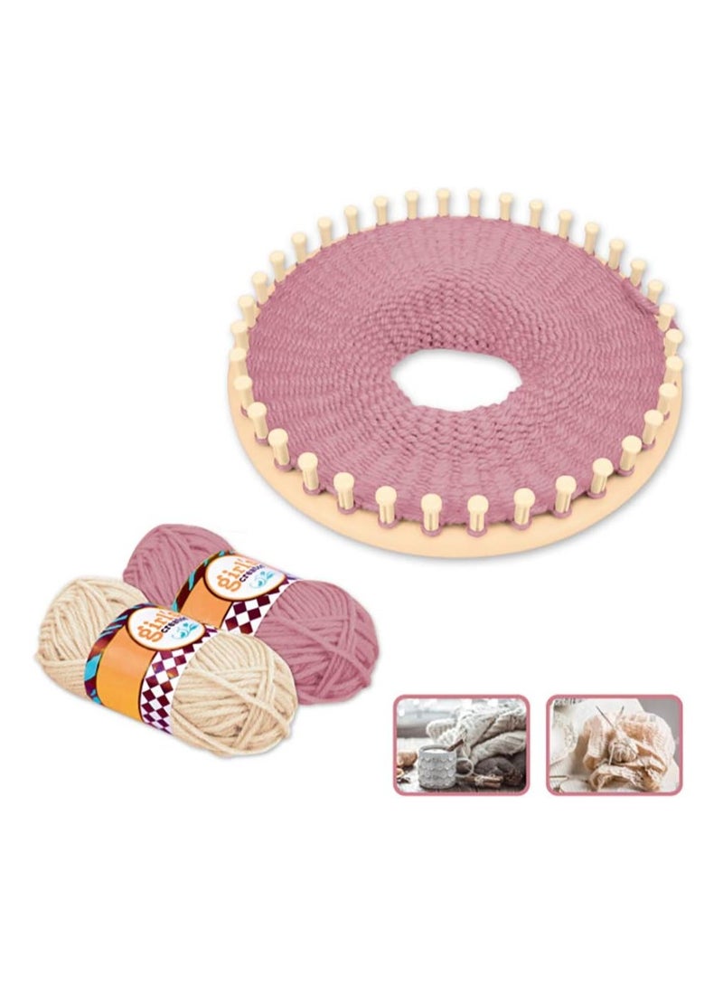 Knitting Machine, 22 Needles, Knitting Plate, Rotary Knit Loom Machine Kit, Smart Loom, Round Loom, Hand Loom, Artifact, DIY Wool Machine for Children