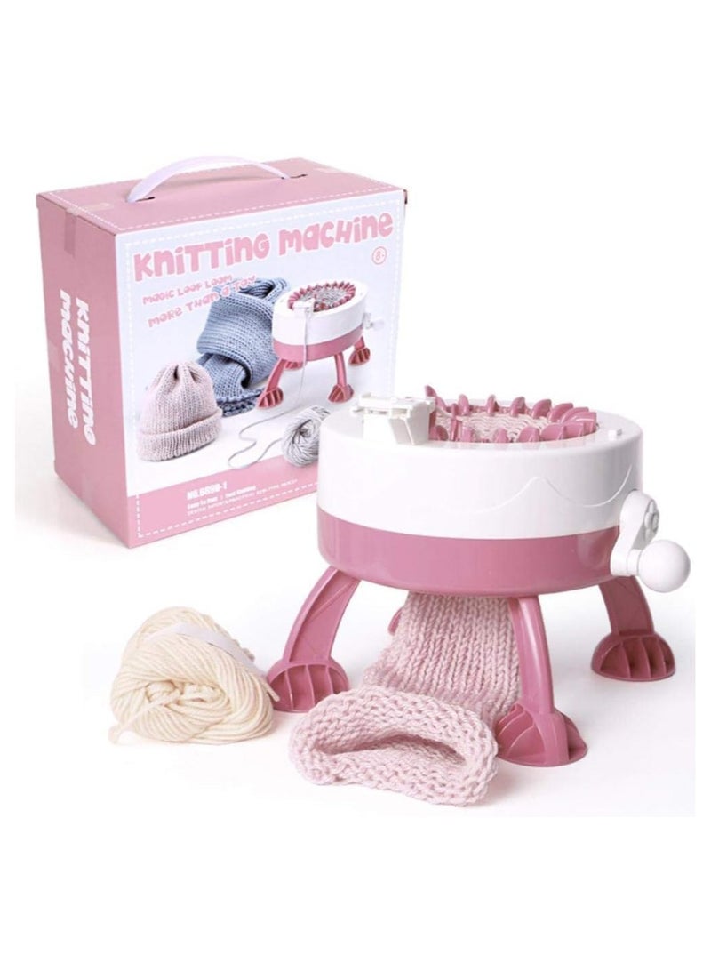 22 Needles Knitting Machine Smart Weaving Knitting Round Loom with Row Counter, Knitting Board Rotating Knit Loom Machine Kit for Adults/Kids Birthday Gift