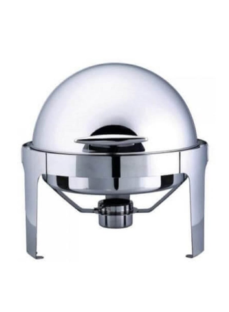 Roll-Top Chafing Dish Silver 6 Ltr