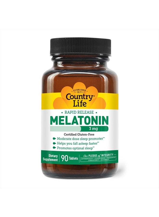 Melatonin Rapid Release, 3 mg, 90 tablets