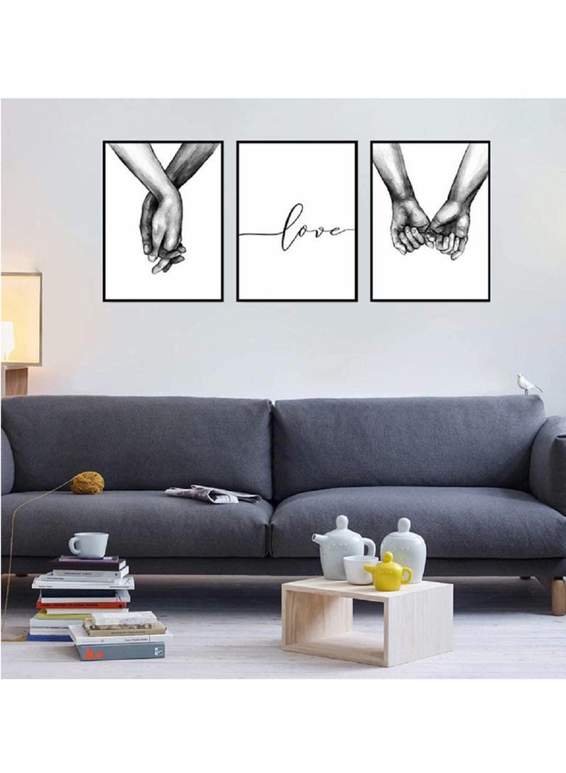 Wall Art Canvas Painting, Abstract Prints Neutral Wall Art Decor, Simple Fashion Art Line Drawing Decor for Home Living Room Bedroom Office 40 x 50 CM, Unframed 3 Pcs