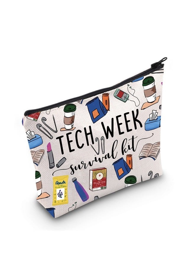 Theatre Tech Week Gift Tech Week Survival kit Travel Makeup Cosmetic Bags Theatre Lover Gift (Tech Week Cosmetic Bag)