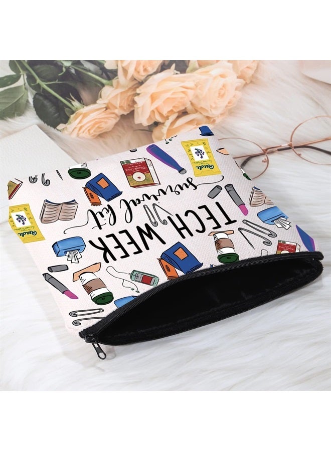 Theatre Tech Week Gift Tech Week Survival kit Travel Makeup Cosmetic Bags Theatre Lover Gift (Tech Week Cosmetic Bag)