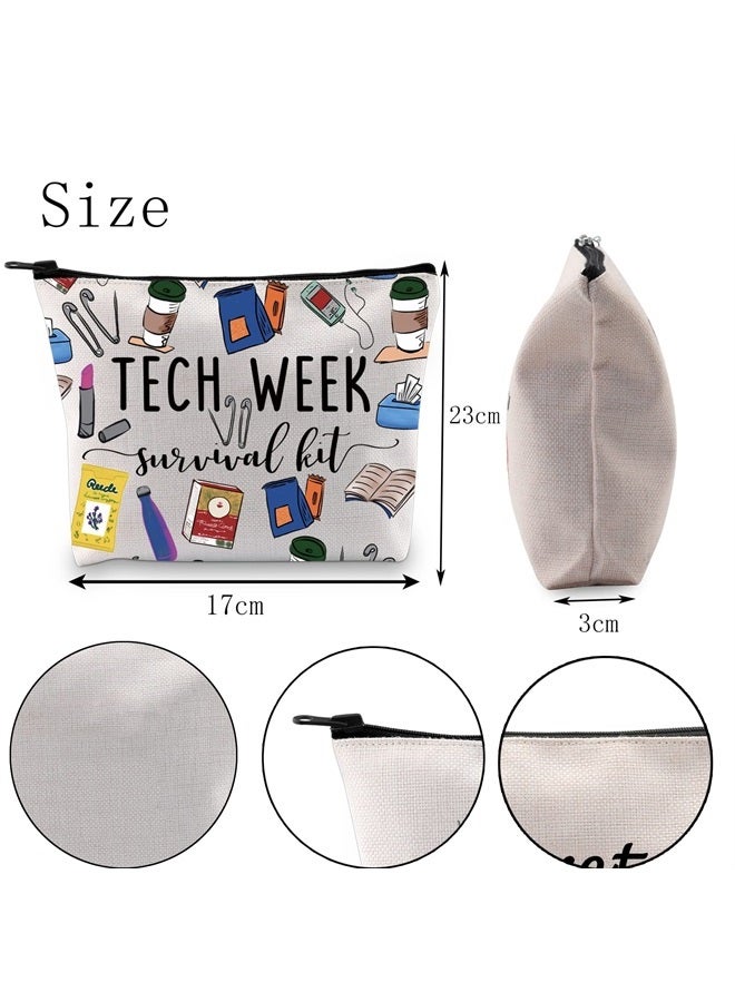 Theatre Tech Week Gift Tech Week Survival kit Travel Makeup Cosmetic Bags Theatre Lover Gift (Tech Week Cosmetic Bag)