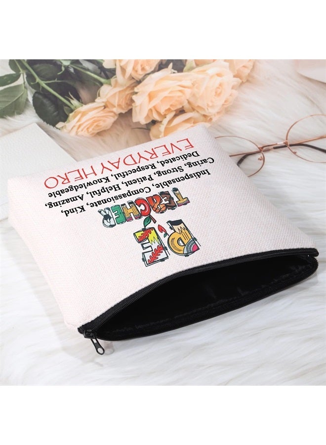 Physical Education Gift School Coach Zipper Pouch Makeup Travel Bag PE Teacher Gift (PE Teacher Cosmetic Bag)