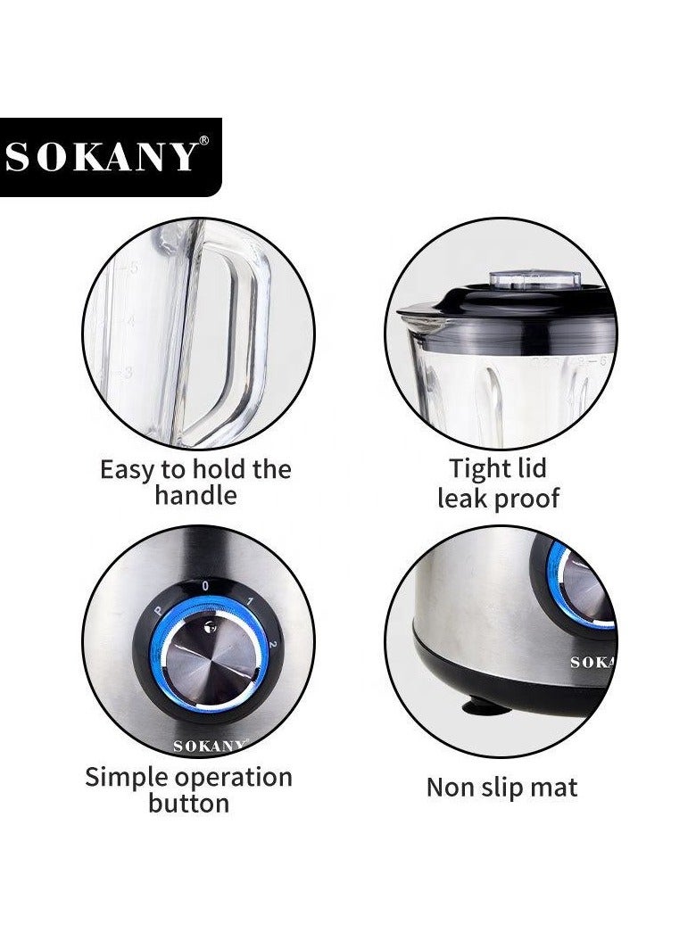 Sokany blender two in one juice blender fruit and vegetable blender non-slip rubber foot blender SK-155