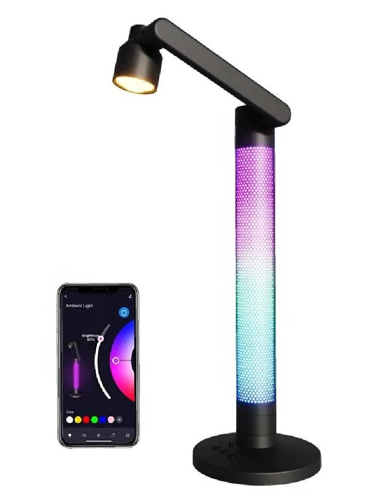 Long Arm Dimmable Smart Desk Lamp - Modern LED Boutique Decorative Lamp with APP & Music Rhythm Control