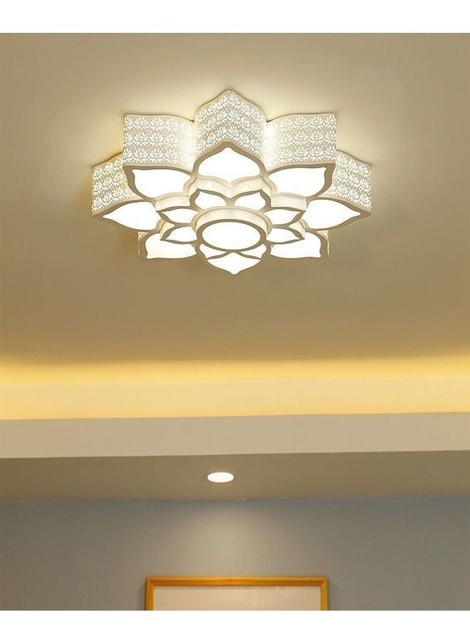 Modern Flower Shape LED Acrylic Ceiling Remote Control Adjustable Dimming Light Lamp