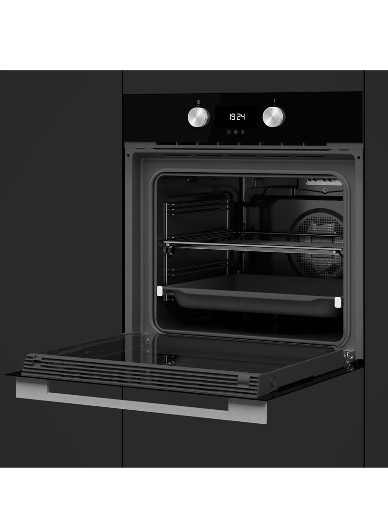 Built-in A+ Multifunction Oven With 6 Cooking Functions, HydroClean® Cleaning System, Touch Control Programmer,71 Litres Capacity in Frameless Design HLB 8300