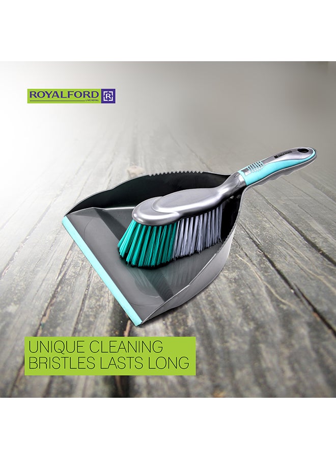 Dust Pan & Brush Premium Quality Cleaning Accessories Elegant Design Gripped Handle Convenient To Use 36X23X11Cm Multicolor Assorted Color