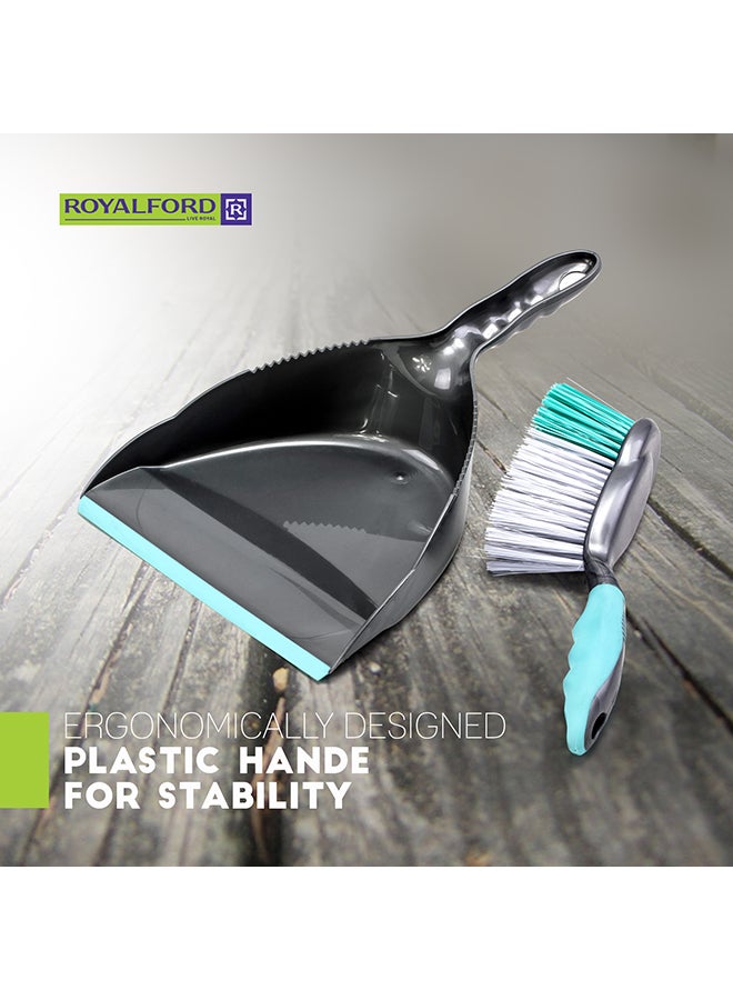 Dust Pan & Brush Premium Quality Cleaning Accessories Elegant Design Gripped Handle Convenient To Use 36X23X11Cm Multicolor Assorted Color