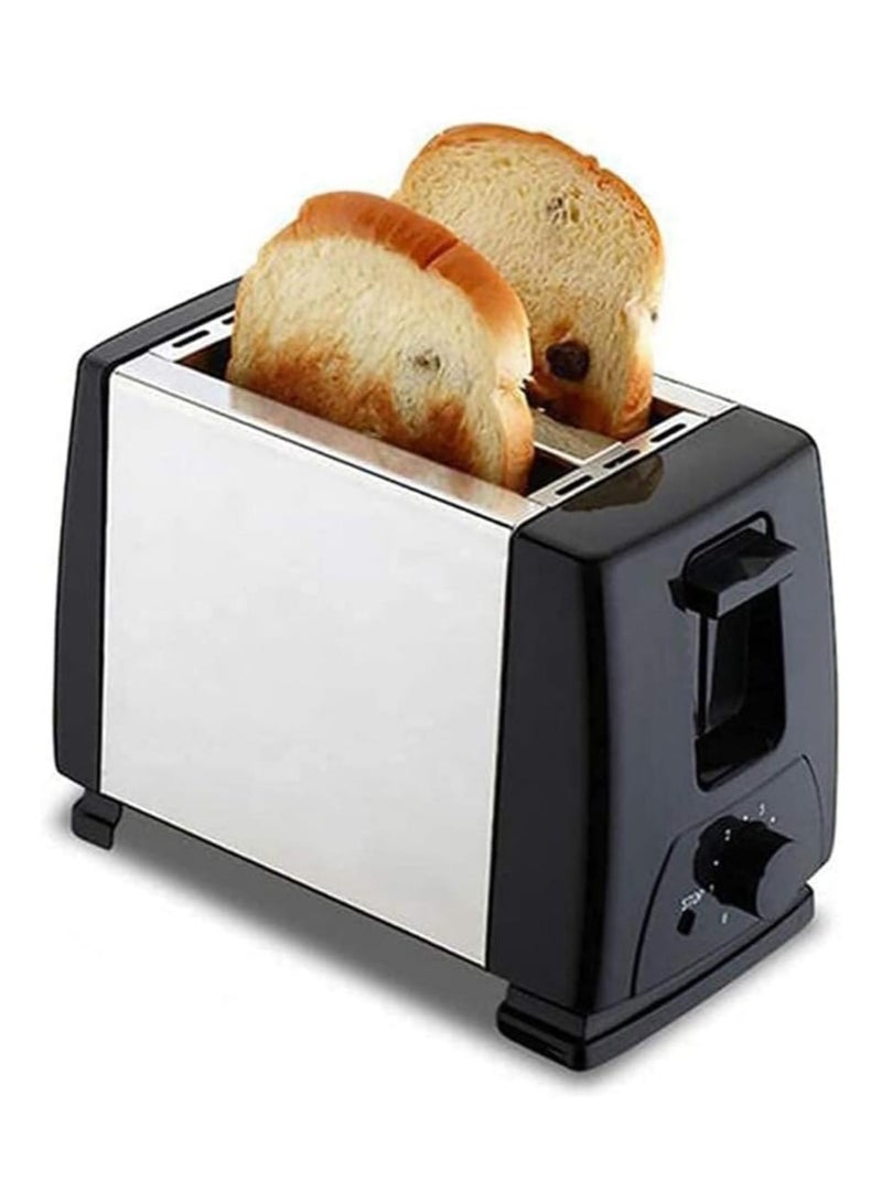 2 Slice Bread Toaster with Extra Wide Slots with Adjustable Browning Control & High Lift Lever | Stainless Steel Toaster for Perfect Toast, Bagels, and Waffles