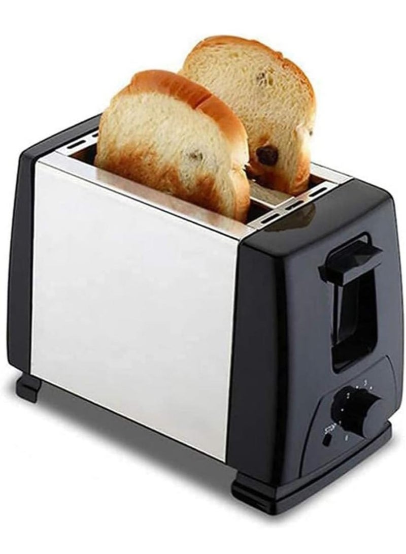 2-Slice Bread Toaster with Extra-Wide Slots | Stainless Steel Toaster with Adjustable Browning Control, High-Lift Lever  & Defrost/Reheat Functions | Perfect for Toast, Bagels, and Waffles