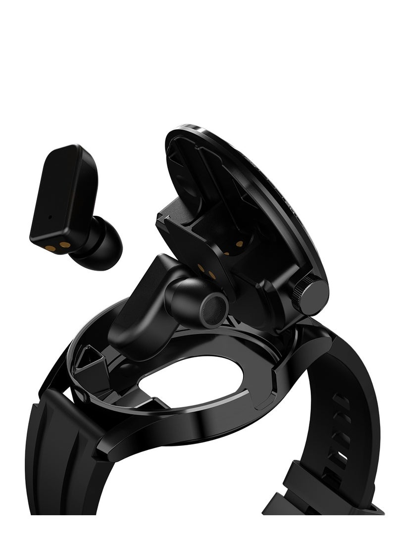 Trands 2 in 1 Smart Watch with Wireless Earbuds Combo Waterproof HD Touch Screen