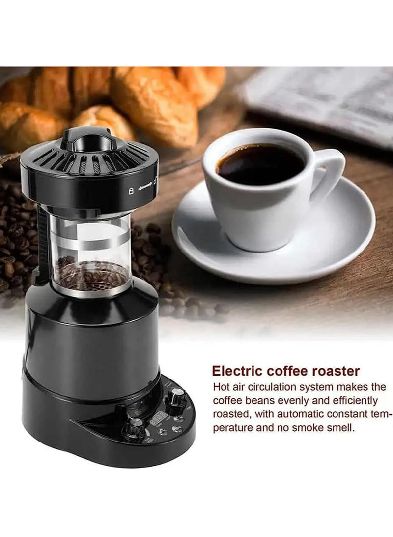 Coffee Roaster Machine, 2100W Home Coffee Bean Roaster Machine, Cold/Hot Air Adjustment, Small Automatic Hot Air Electric Coffee Roaster for Cafe Shop Home, Office