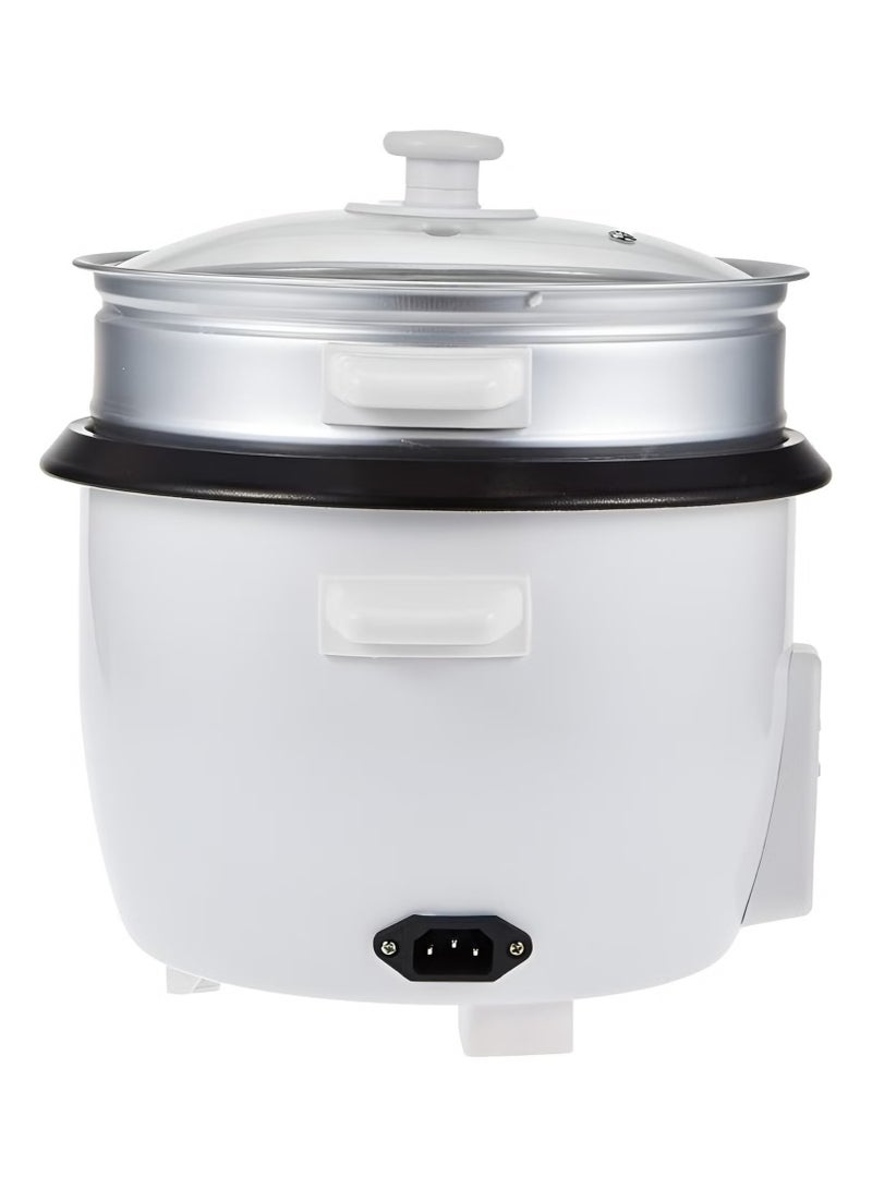 Electric Drum Rice Cooker With Aluminium Inner Pot 4L 750W 28*28*28.7 cm White