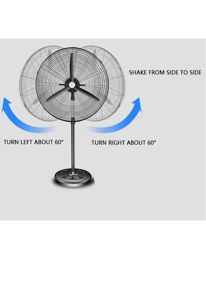 Industrial Fan 26Inch, Stand Fan, High Velocity Metal Stand Fan