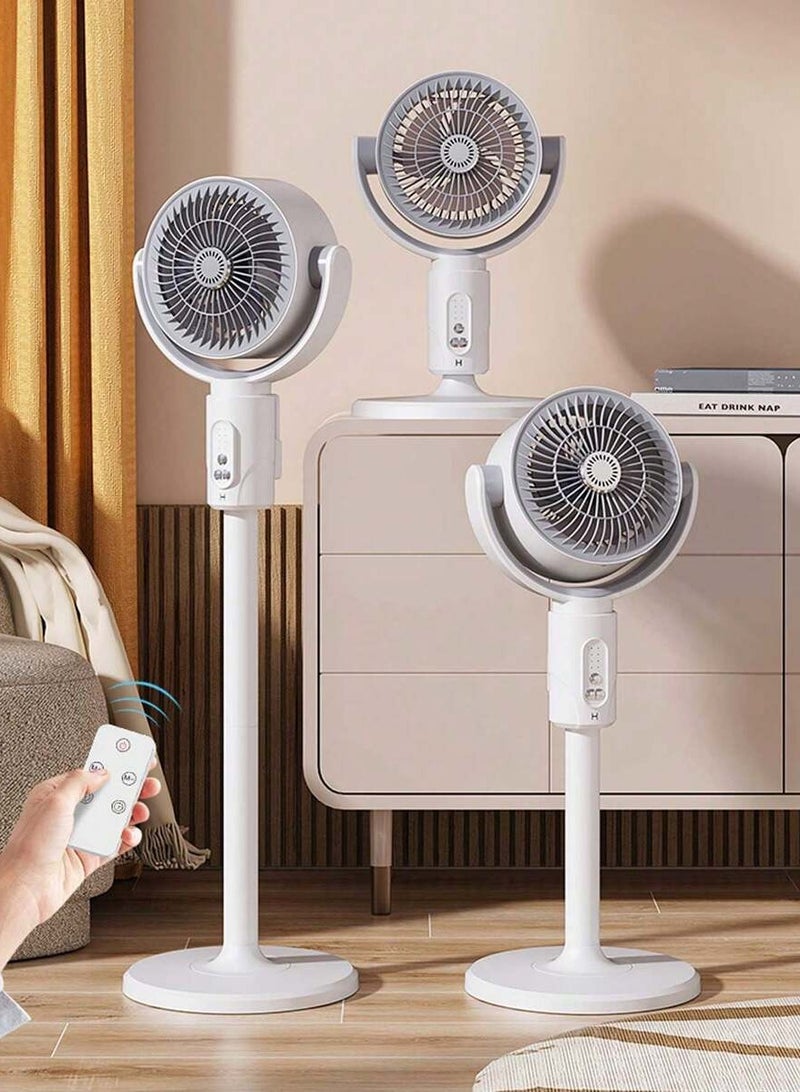 F1 USB Rechargeable Remote Control Extendable Electric Standing Shaking Head Ventilation Cool Air Circulation Fan