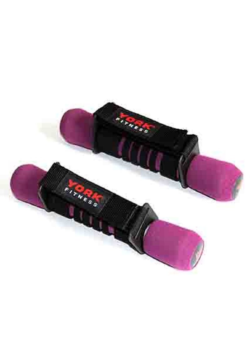Pair Of Soft Grip Hand Weights 0.5kg