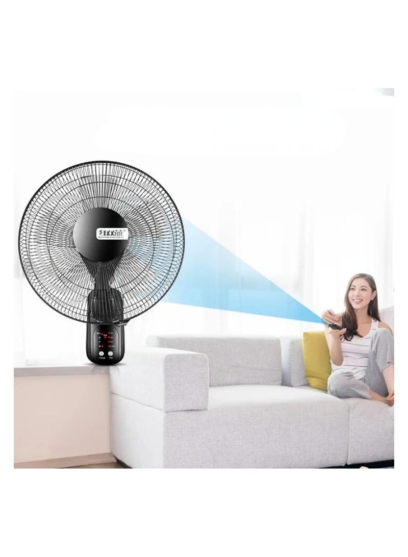 Wall Fan With Remote Control Wall Mounted Fan Quiet Oscillating Fans 16 Inch 18 Inch 3 Speed Settings 7.5 Hours Timer For Home Office