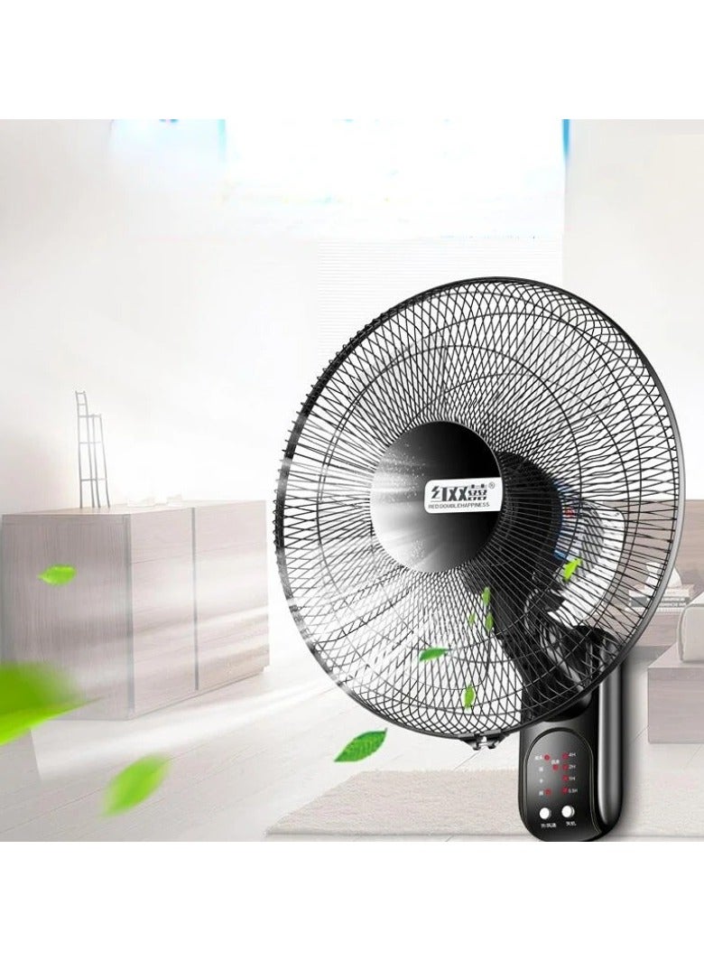 Wall Fan With Remote Control Wall Mounted Fan Quiet Oscillating Fans 16 Inch 18 Inch 3 Speed Settings 7.5 Hours Timer For Home Office