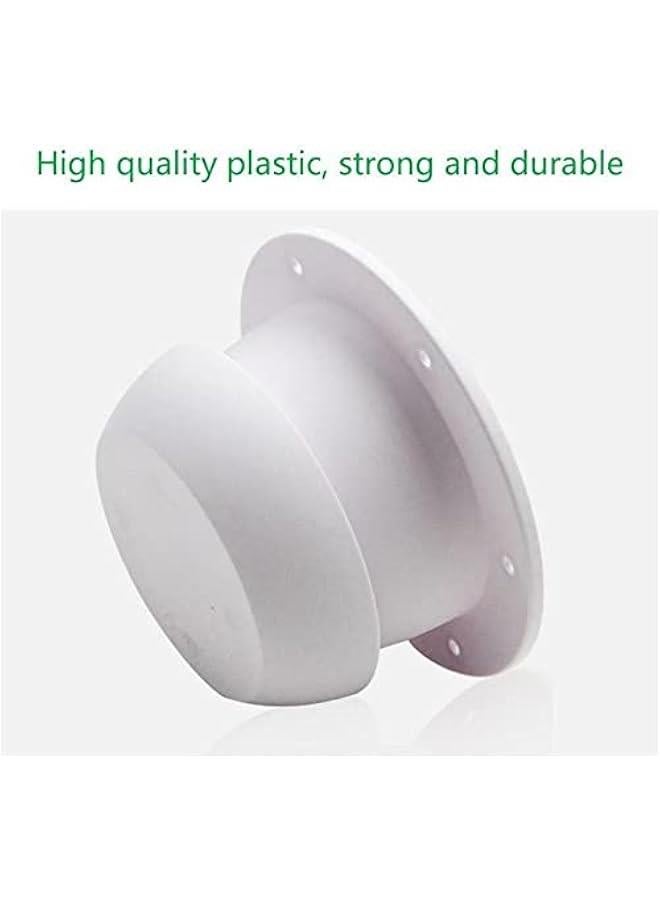 RV Air Outlet Vent Cap RV Roof Vent Cap Mushroom Head Round Exhaust Vents Ventilation Fan for Camping Trailers and RVs (White)