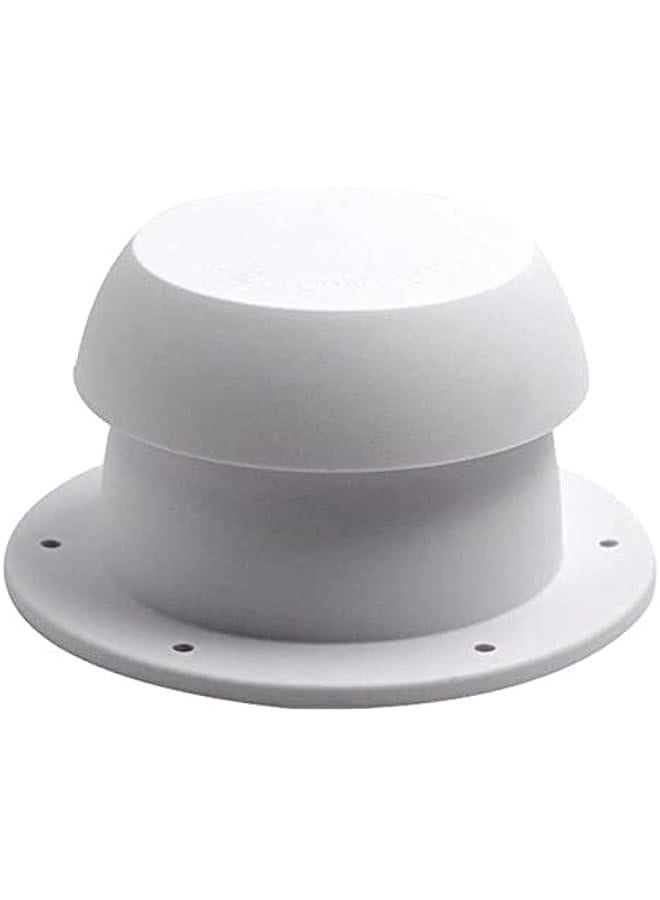 RV Air Outlet Vent Cap RV Roof Vent Cap Mushroom Head Round Exhaust Vents Ventilation Fan for Camping Trailers and RVs (White)