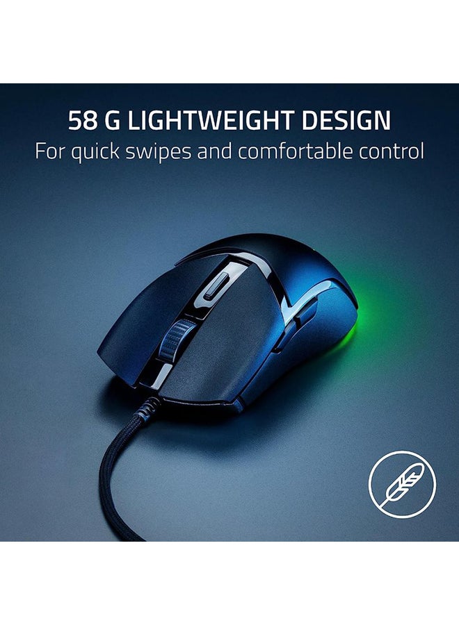 Razer Cobra Wired Gaming Mouse: 58g Lightweight Design - Gen-3 Optical Switches - Chroma RGB Lighting with Underglow - Precise 8500 DPI Optical Sensor - 100% PTFE Mouse Feet - Speedflex Cable - Black