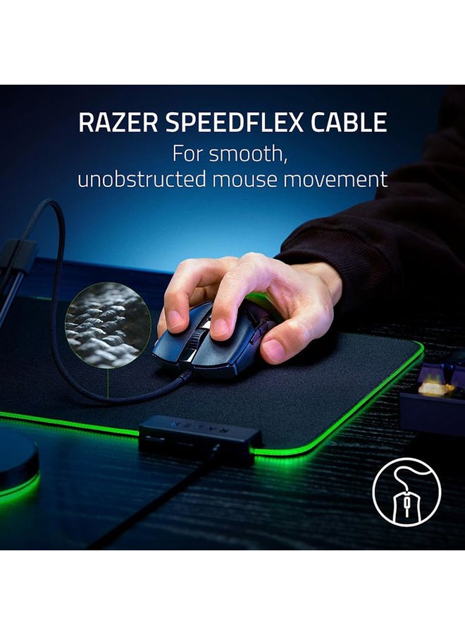 Razer Cobra Wired Gaming Mouse: 58g Lightweight Design - Gen-3 Optical Switches - Chroma RGB Lighting with Underglow - Precise 8500 DPI Optical Sensor - 100% PTFE Mouse Feet - Speedflex Cable - Black