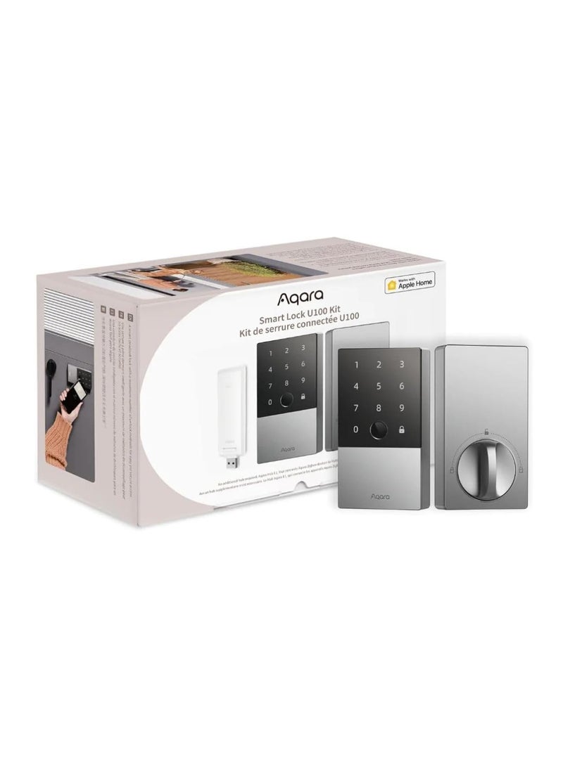 Aqara Smart Lock U100 with E1 Hub Kit (Silver)