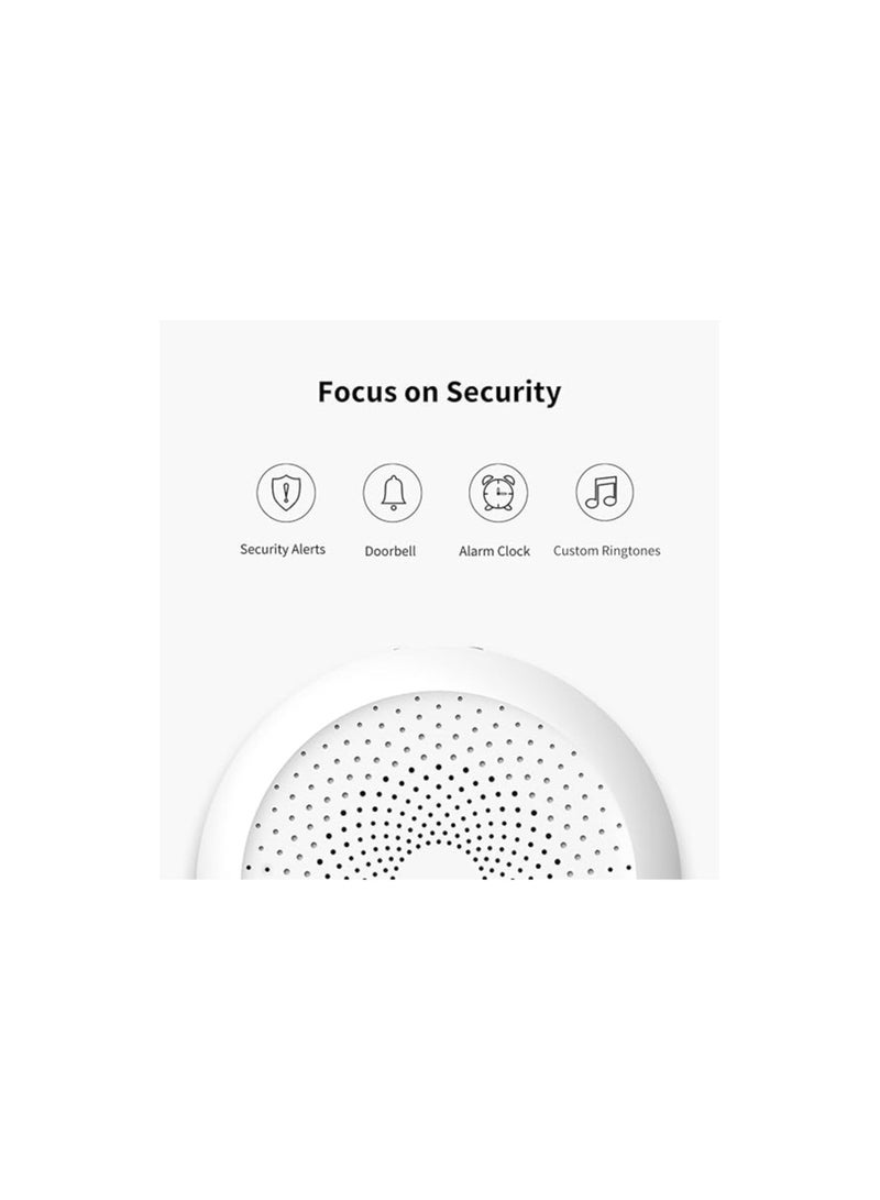 Aqara Hub M1S Gen 2, Wireless Smart Home Bridge for Alarm System (2.4 GHz Wi-Fi Required), Home Automation, Remote Monitor and Control, Supports Alexa, Google Assistant, HomeKit and IFTTT