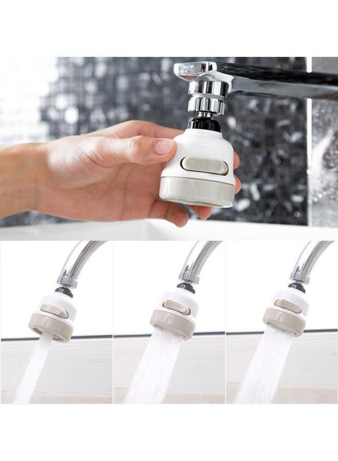 Splash-Proof Water Tap Filter Faucet White/Beige/Black 8.5x5.3x5.3cm