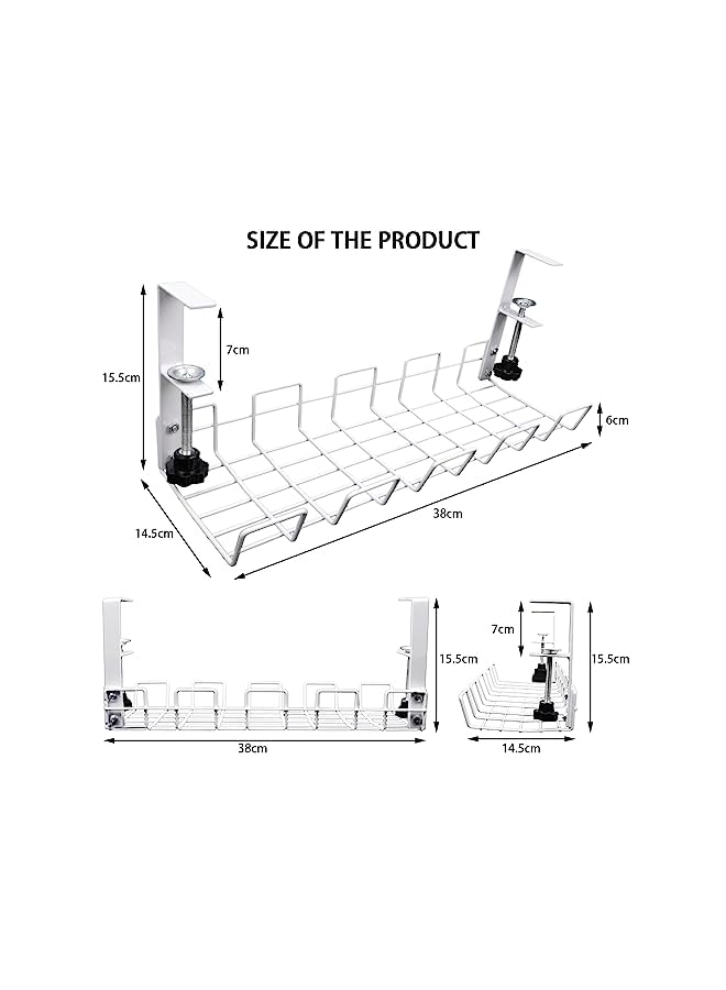 Under Desk Wire Organizer Without Hole Punching, Under Desk Wire Organizer, Under Desk Electric Management Organizer, Guardrail Under Desk Wire Organizer Dian Xian