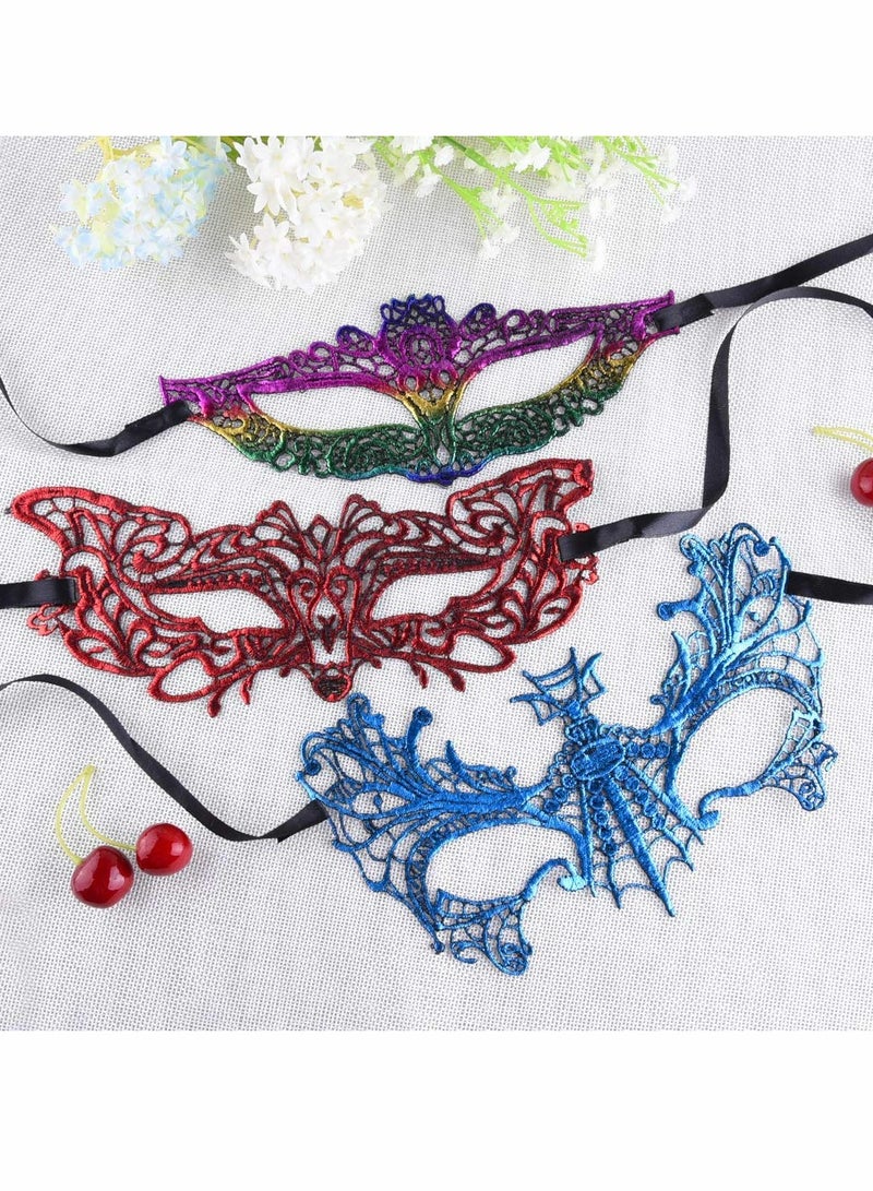 Masquerade Masks Bulk Lace Mask, 20 Pieces Women Venetian Mask for Party Ball